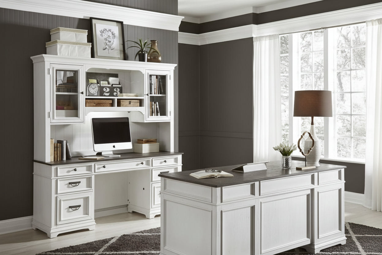 Liberty Furniture - Allyson Park Complete Desk - 417-HOJ-CDS veiw 1