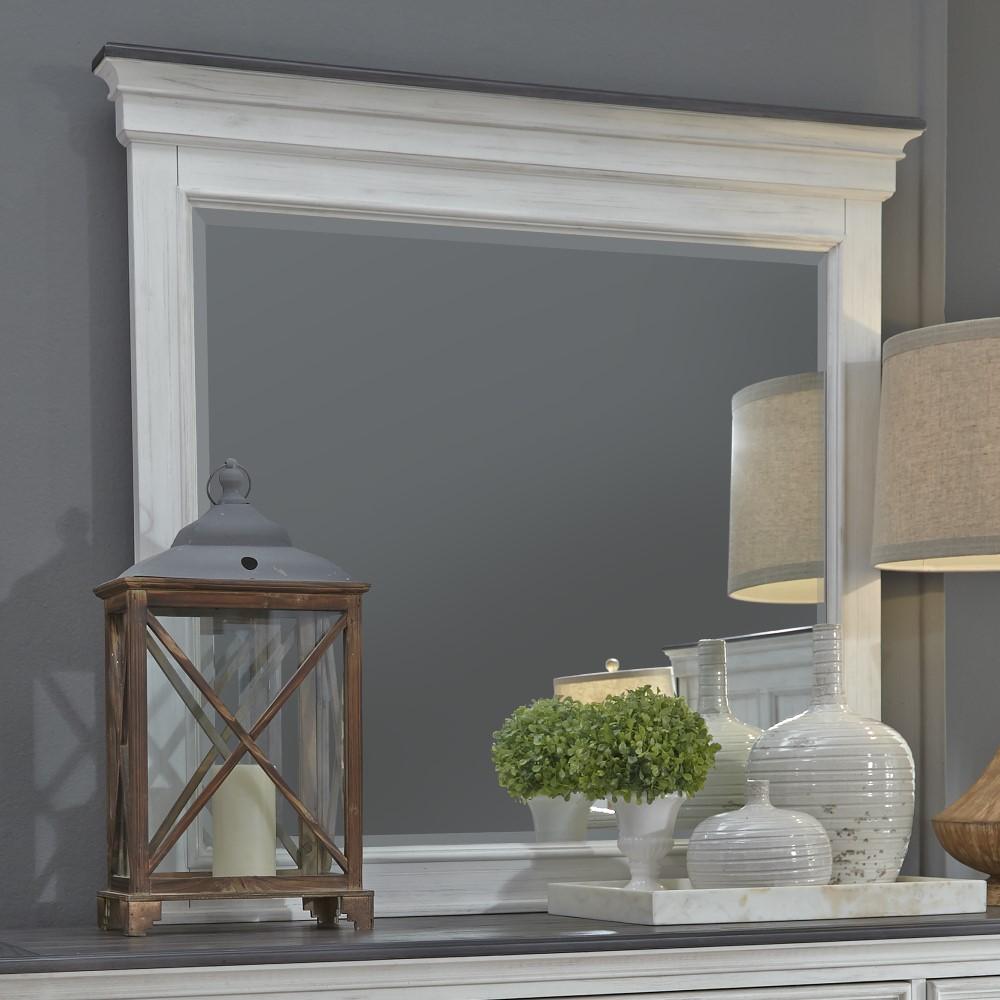 Liberty Furniture - Allyson Park Crown Mirror - 417-BR52 veiw 2