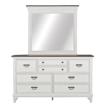 Liberty Furniture - Allyson Park - King California Panel Bed, Dresser & Mirror, Chest in White - 417-BR-CPBDMC view 5