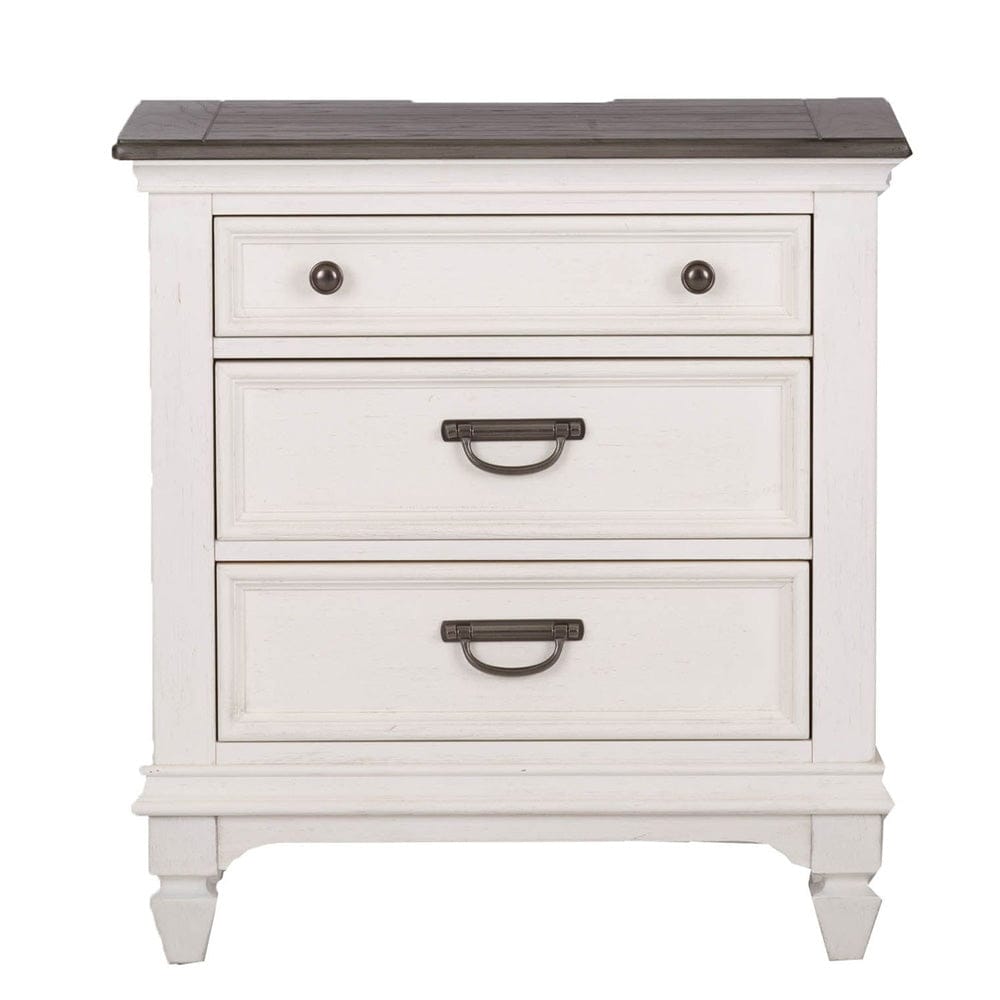 Liberty Furniture - Allyson Park - King California Panel Bed, Dresser & Mirror, Night Stand in White - 417-BR-CPBDMN view 6