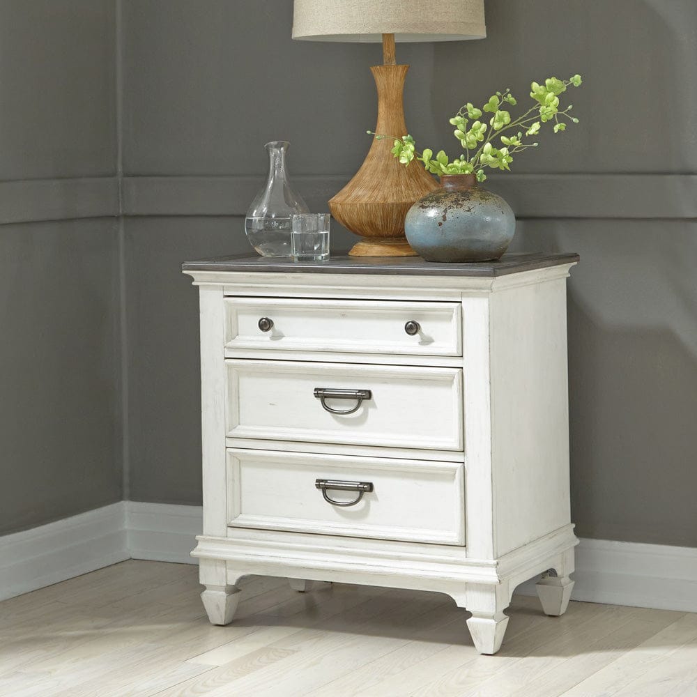 Liberty Furniture - Allyson Park - King California Panel Bed, Dresser & Mirror, Night Stand in White - 417-BR-CPBDMN view 7