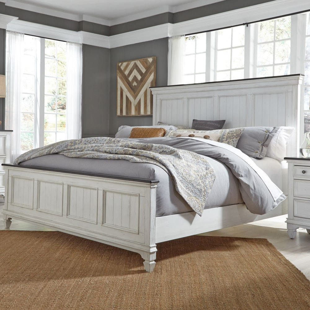 Liberty Furniture - Allyson Park - King California Panel Bed in White - 417-BR-CPB view 1