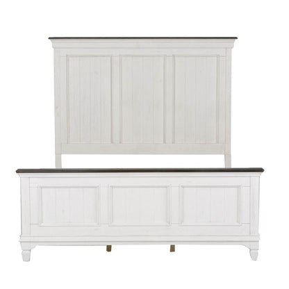 Liberty Furniture - Allyson Park - King Panel Bed, Dresser & Mirror, Chest, Night Stand in White - 417-BR-KPBDMCN view 3