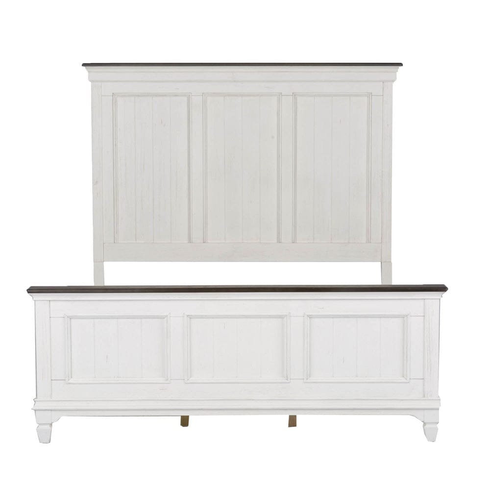 Liberty Furniture - Allyson Park - King Panel Bed, Dresser & Mirror, Night Stand in White - 417-BR-KPBDMN view 4