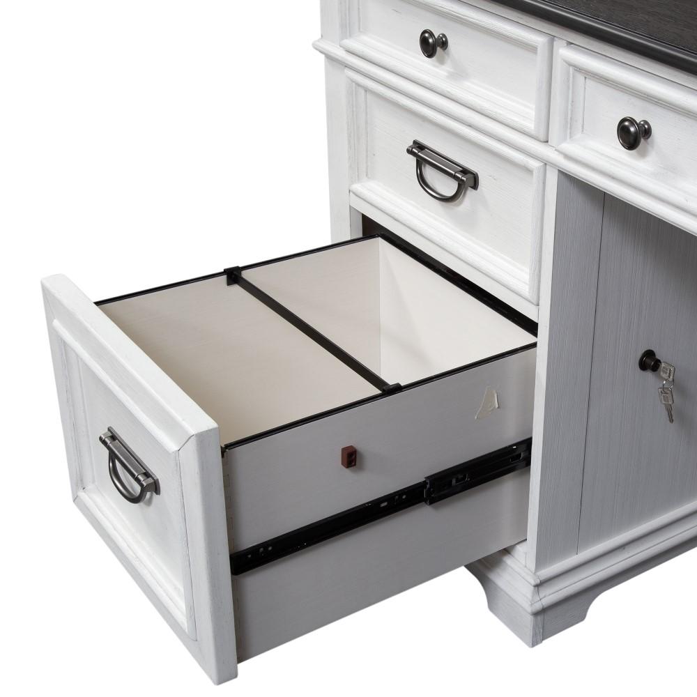 Liberty Furniture - Allyson Park L Shaped Desk Set - 417-HOJ-LSD veiw 7