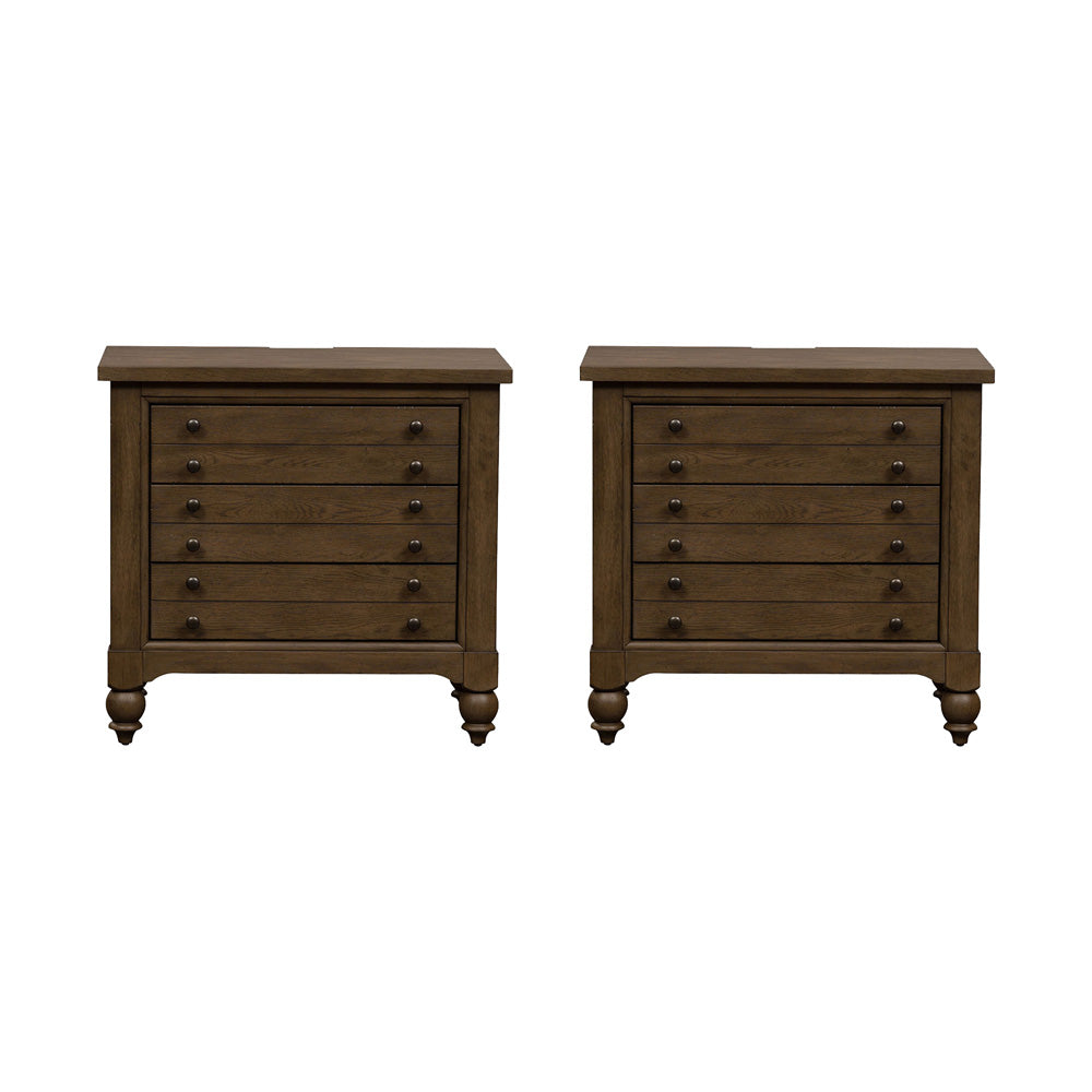 Liberty Furniture - Americana Farmhouse 2 Bedside Chests - 615-BR-2BSC view 1