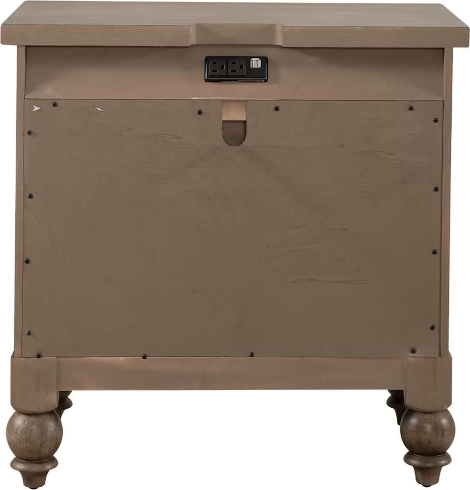 Liberty Furniture - Americana Farmhouse 2 Drawer Night Stand w/ Charging Station - 615-BR61 veiw 4