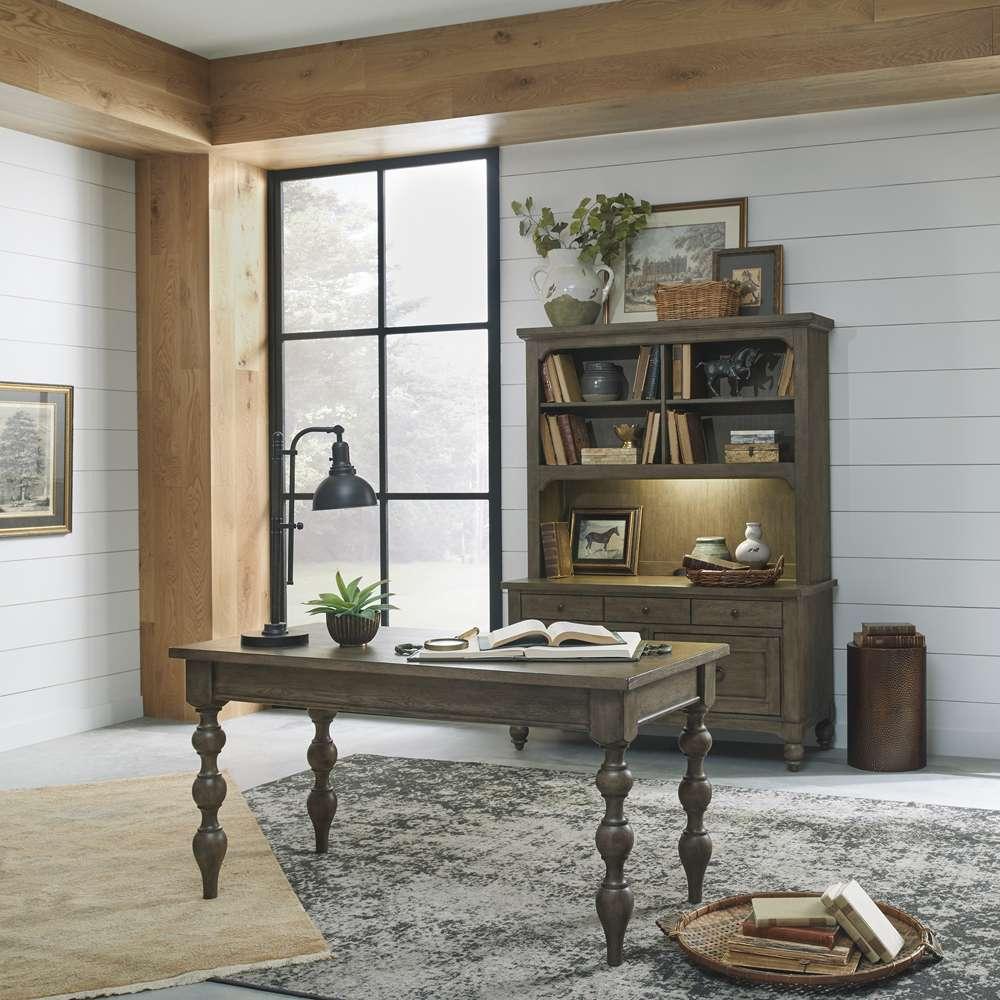 Liberty Furniture - Americana Farmhouse 3 Piece Desk, Credenza & Hutch Set  - 615-HO-3DH veiw 1