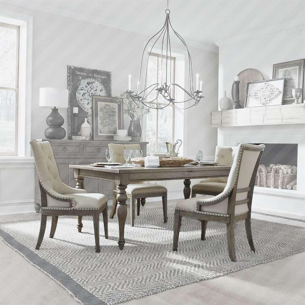 Liberty Furniture - Americana Farmhouse 5 Piece Leg Table Set  - 615-DR-5LTS veiw 1