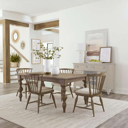 Liberty Furniture - Americana Farmhouse 5 Piece Rectangular Table Set  - 615-CD-5RLS veiw 1