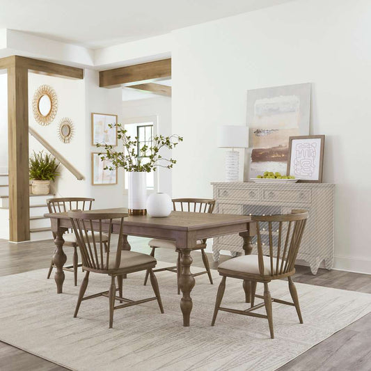 Liberty Furniture - Americana Farmhouse 5 Piece Rectangular Table Set  - 615-CD-5RLS veiw 1