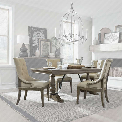 Liberty Furniture - Americana Farmhouse 5 Piece Trestle Table Set  - 615-DR-5TRS veiw 1