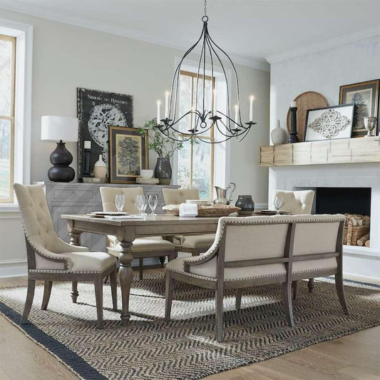 Liberty Furniture - Americana Farmhouse 6 Piece Leg Table Set  - 615-DR-6LTS veiw 1