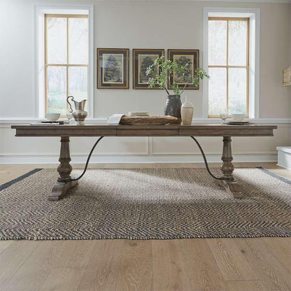Liberty Furniture - Americana Farmhouse 6 Piece Trestle Table Set  - 615-DR-6TRS veiw 4