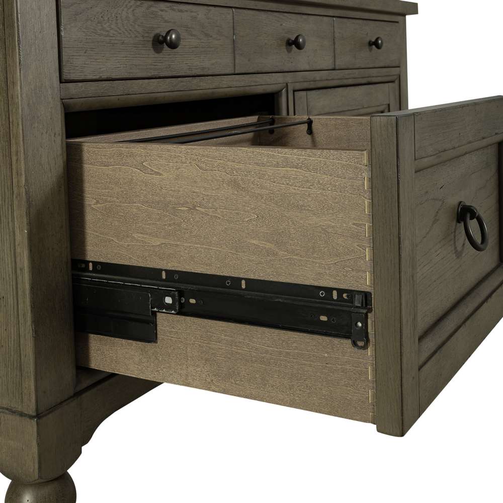 Liberty Furniture - Americana Farmhouse Credenza & Hutch  - 615-HO-CHS veiw 5