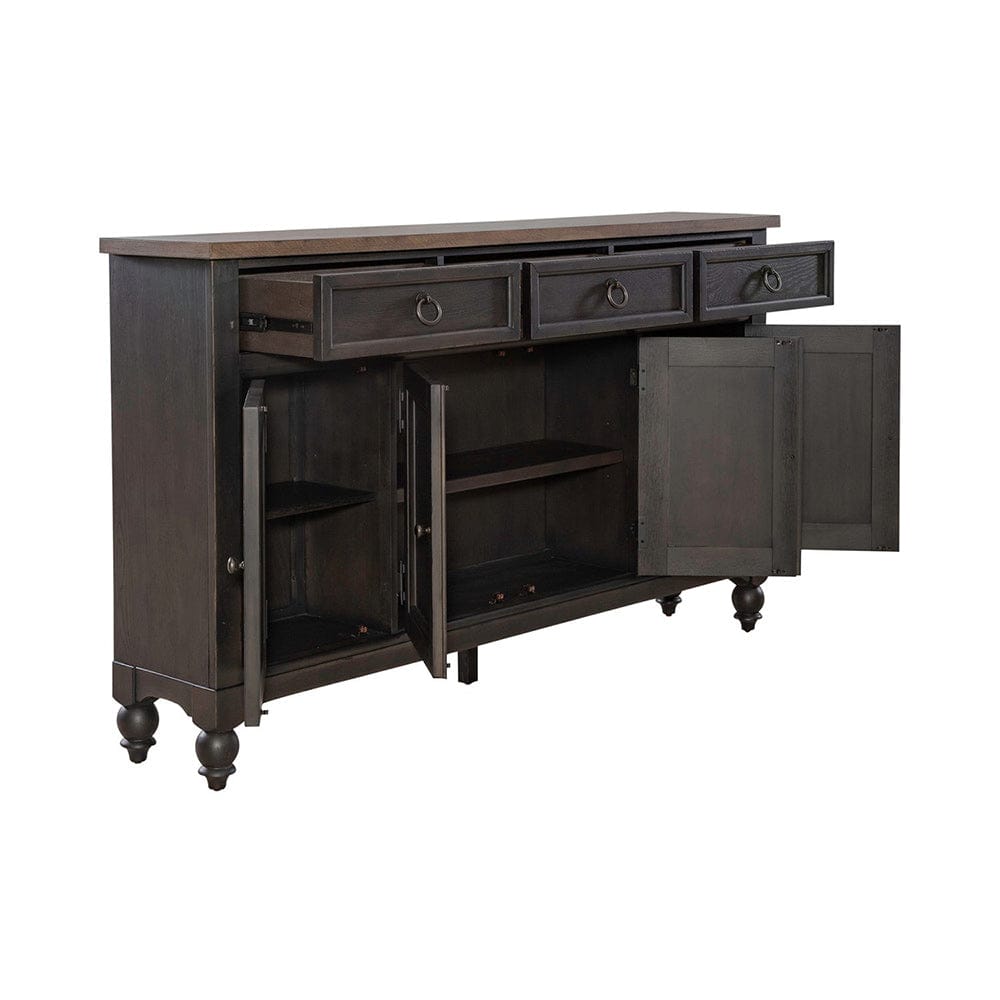 Liberty Furniture - Americana Farmhouse Hall Buffet- Black - 615-HB7242-B view 5