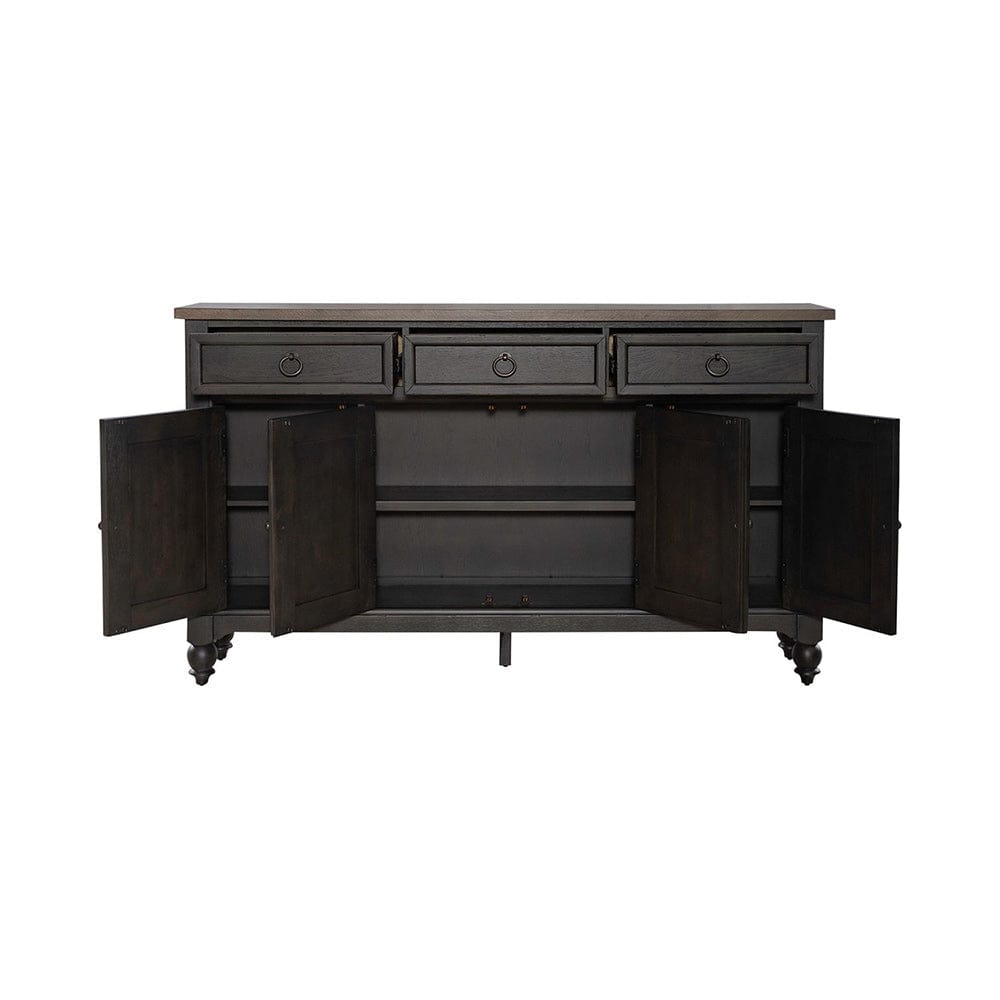 Liberty Furniture - Americana Farmhouse Hall Buffet- Black - 615-HB7242-B view 6