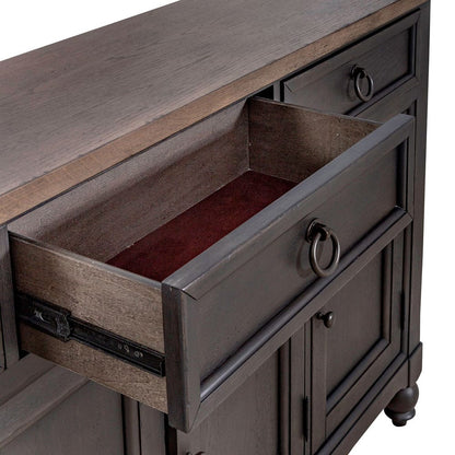 Liberty Furniture - Americana Farmhouse Hall Buffet- Black - 615-HB7242-B view 8