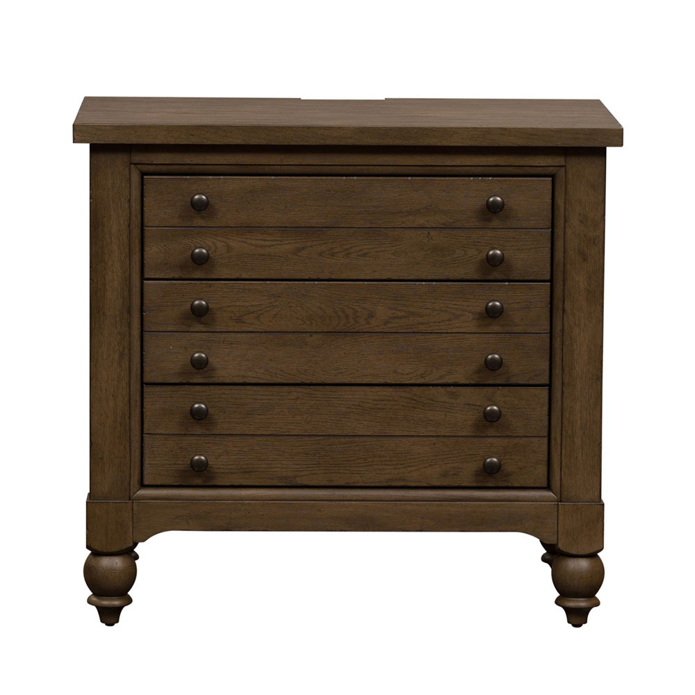 Liberty Furniture - Americana Farmhouse King Shelter Bed, 2 Bedside Chests - 615-BR-KSH2BSC view 7