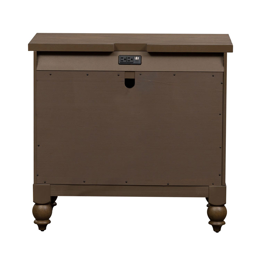 Liberty Furniture - Americana Farmhouse King Shelter Bed, 2 Bedside Chests - 615-BR-KSH2BSC view 9