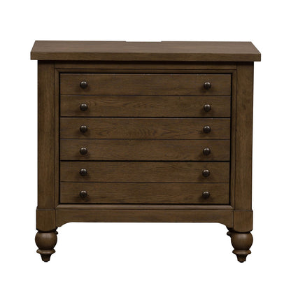 Liberty Furniture - Americana Farmhouse King Sleigh Bed, 2 Bedside Chests - 615-BR-KSL2BSC view 7