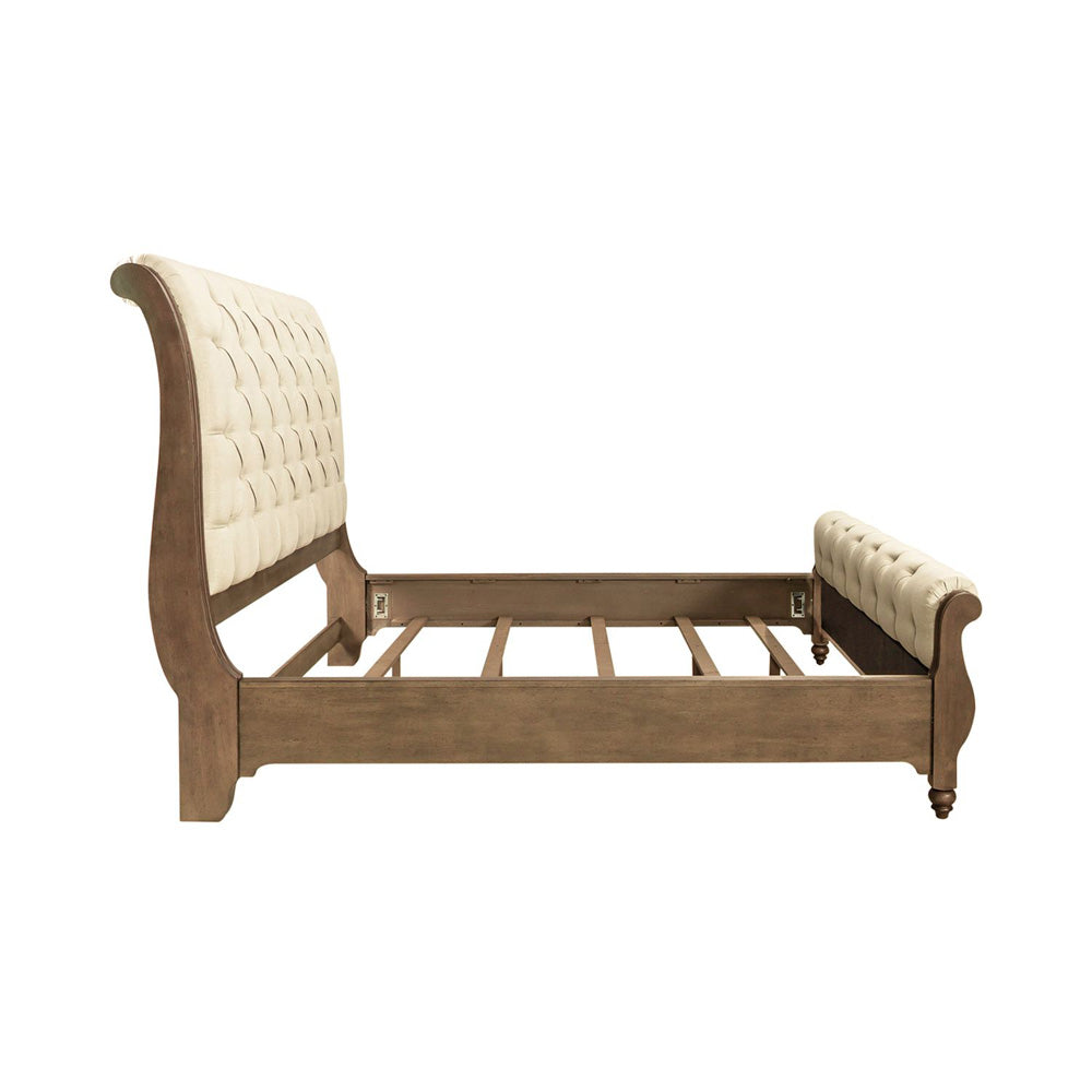 Liberty Furniture - Americana Farmhouse King Sleigh Bed, 2 Night Stands - 615-BR-KSL2NS view 4
