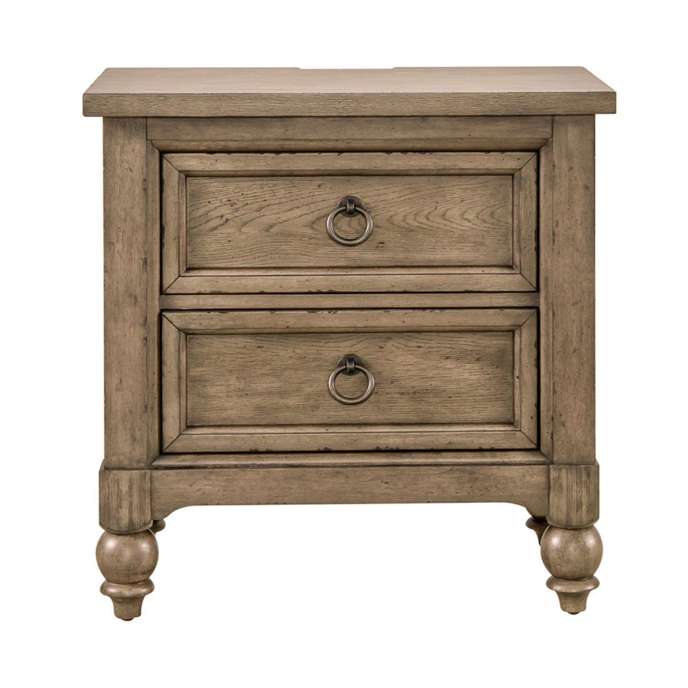 Liberty Furniture - Americana Farmhouse King Sleigh Bed, 2 Night Stands - 615-BR-KSL2NS view 7