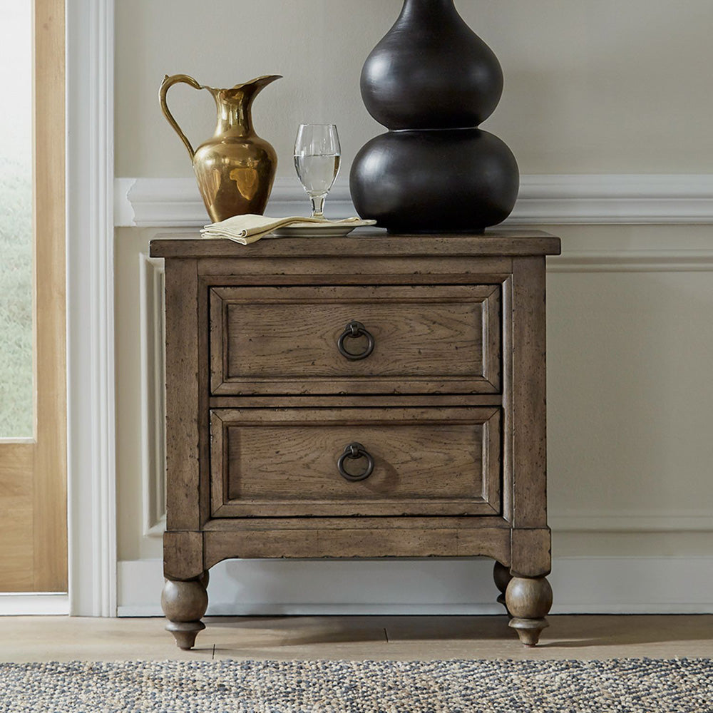 Liberty Furniture - Americana Farmhouse King Sleigh Bed, 2 Night Stands - 615-BR-KSL2NS view 11