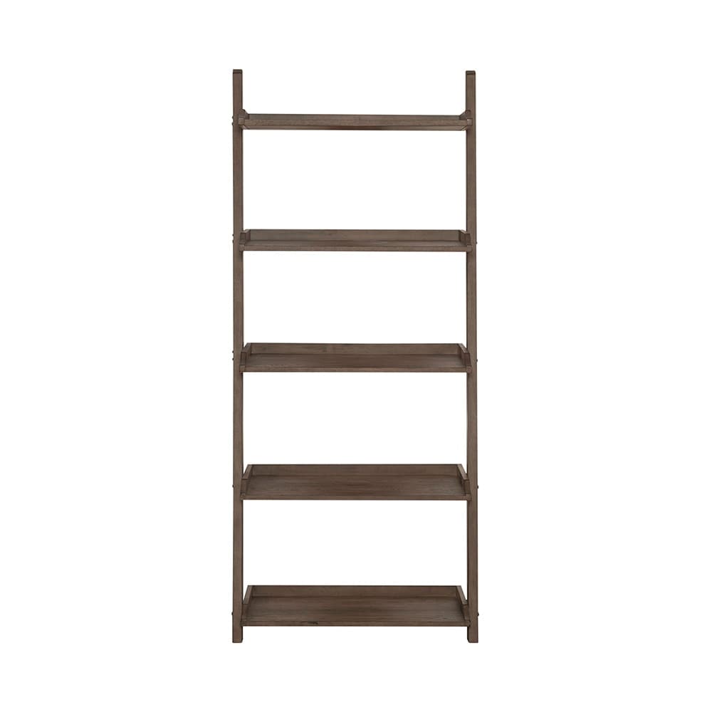 Liberty Furniture - Americana Farmhouse Leaning Pier Bookcase in Dusty Taupe - 615-BK202 veiw 3