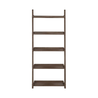 Liberty Furniture - Americana Farmhouse Leaning Pier Bookcase in Dusty Taupe - 615-BK202 veiw 3