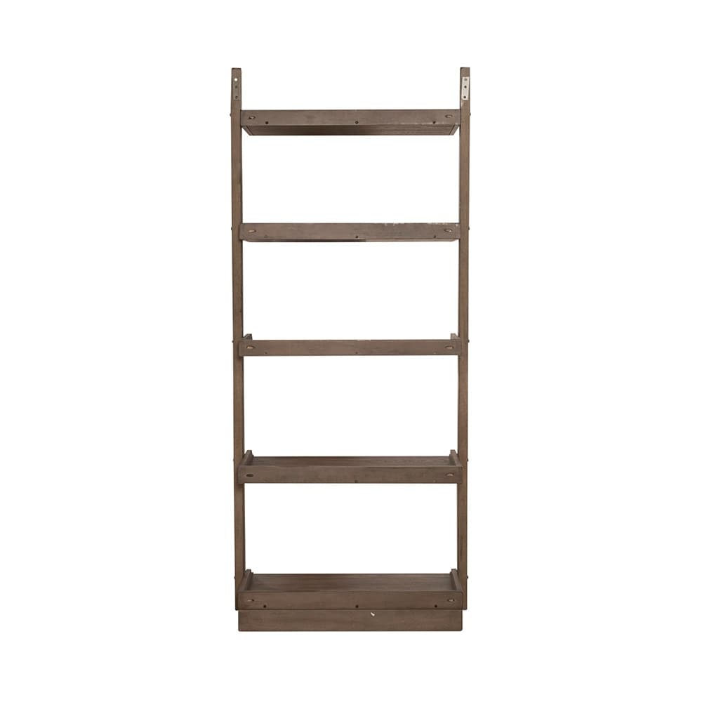 Liberty Furniture - Americana Farmhouse Leaning Pier Bookcase in Dusty Taupe - 615-BK202 veiw 5