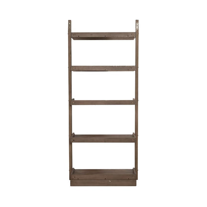 Liberty Furniture - Americana Farmhouse Leaning Pier Bookcase in Dusty Taupe - 615-BK202 veiw 5