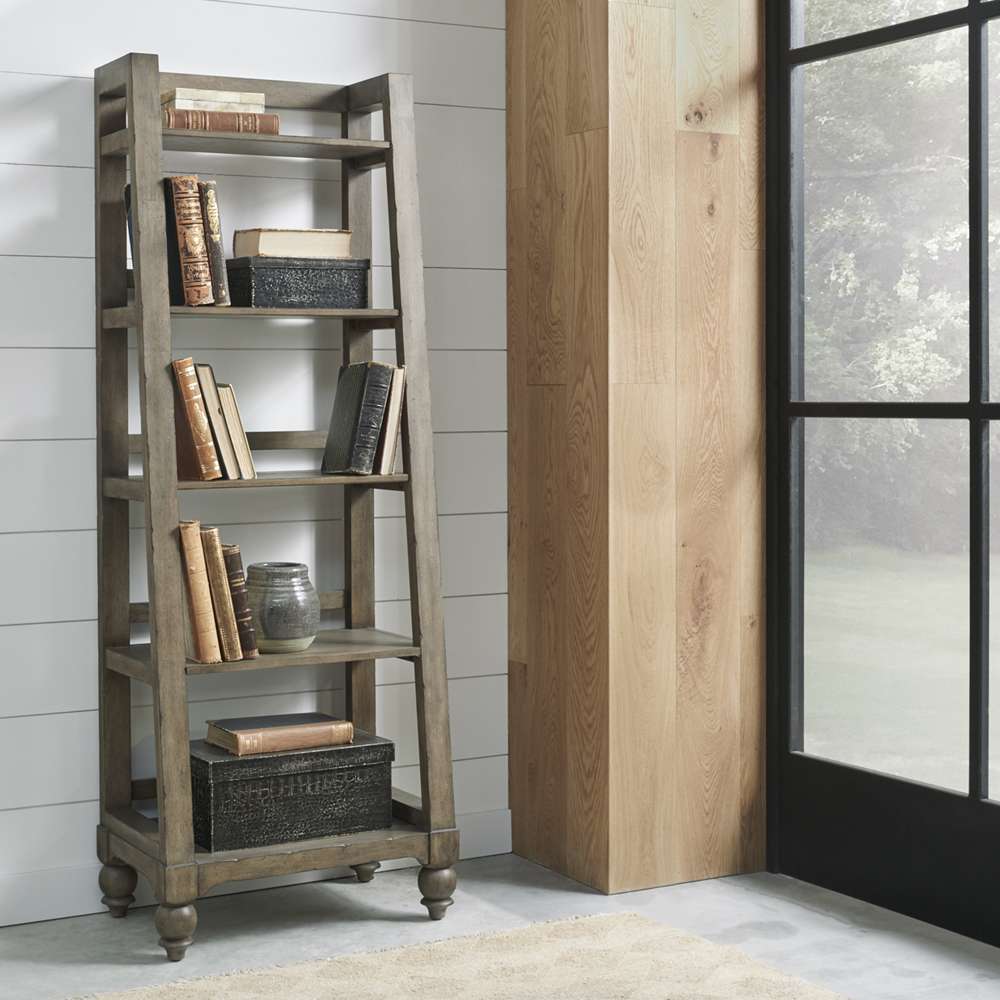 Liberty Furniture - Americana Farmhouse Leaning Pier Bookcase - 615-HO201 veiw 1