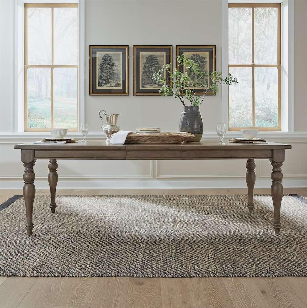 Liberty Furniture - Americana Farmhouse Opt 5 Piece Leg Table Set  - 615-DR-O5LTS veiw 3
