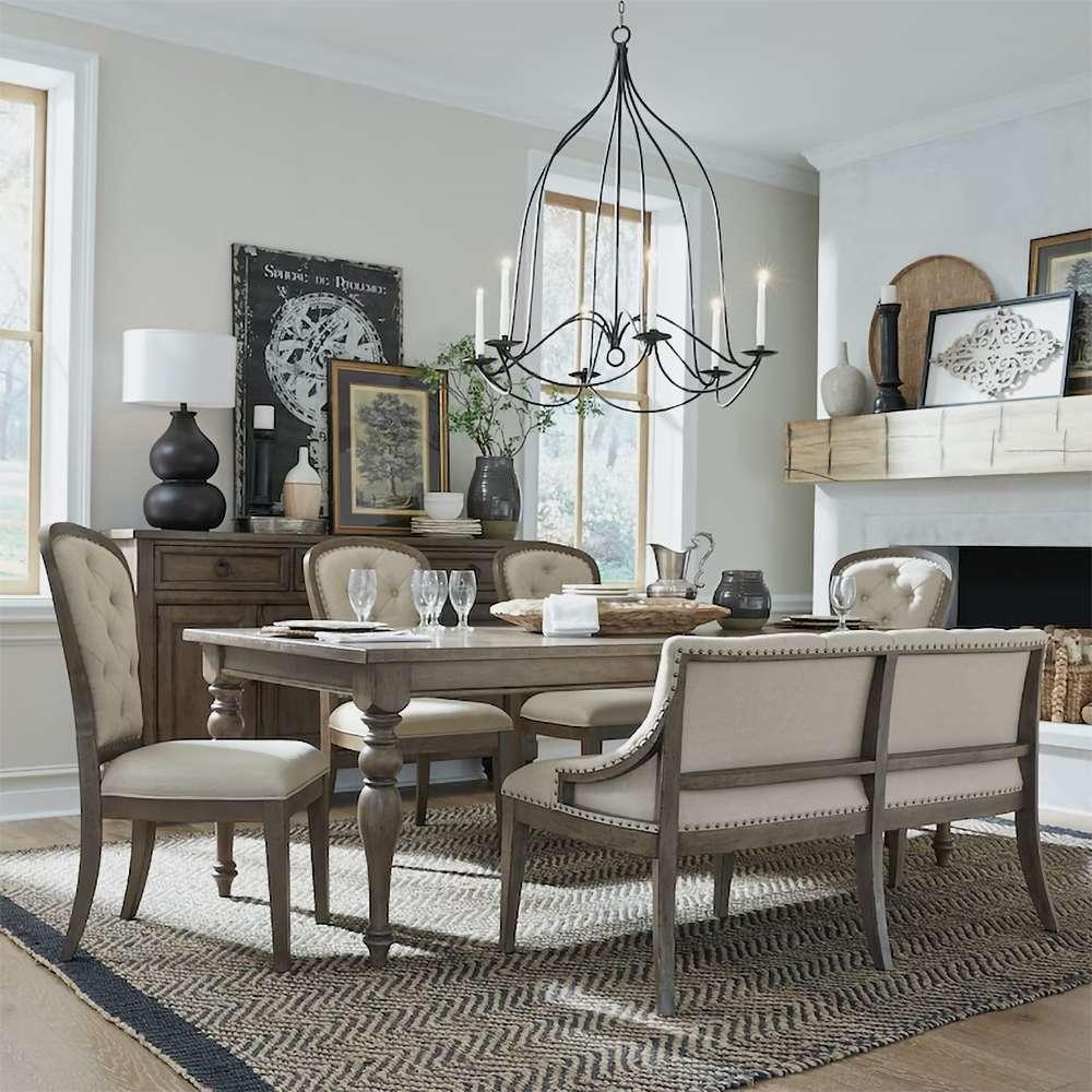 Liberty Furniture - Americana Farmhouse Opt 6 Piece Leg Table Set  - 615-DR-O6LTS veiw 1