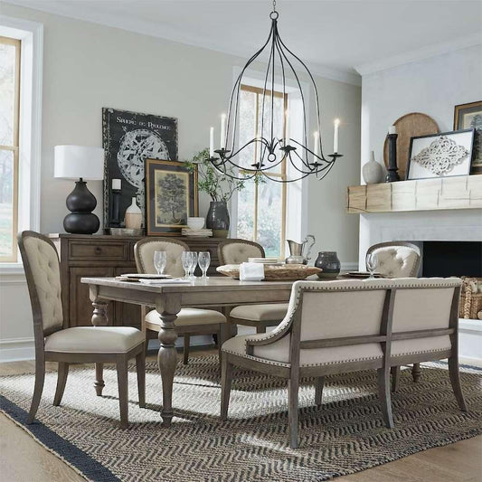 Liberty Furniture - Americana Farmhouse Opt 6 Piece Leg Table Set  - 615-DR-O6LTS veiw 1