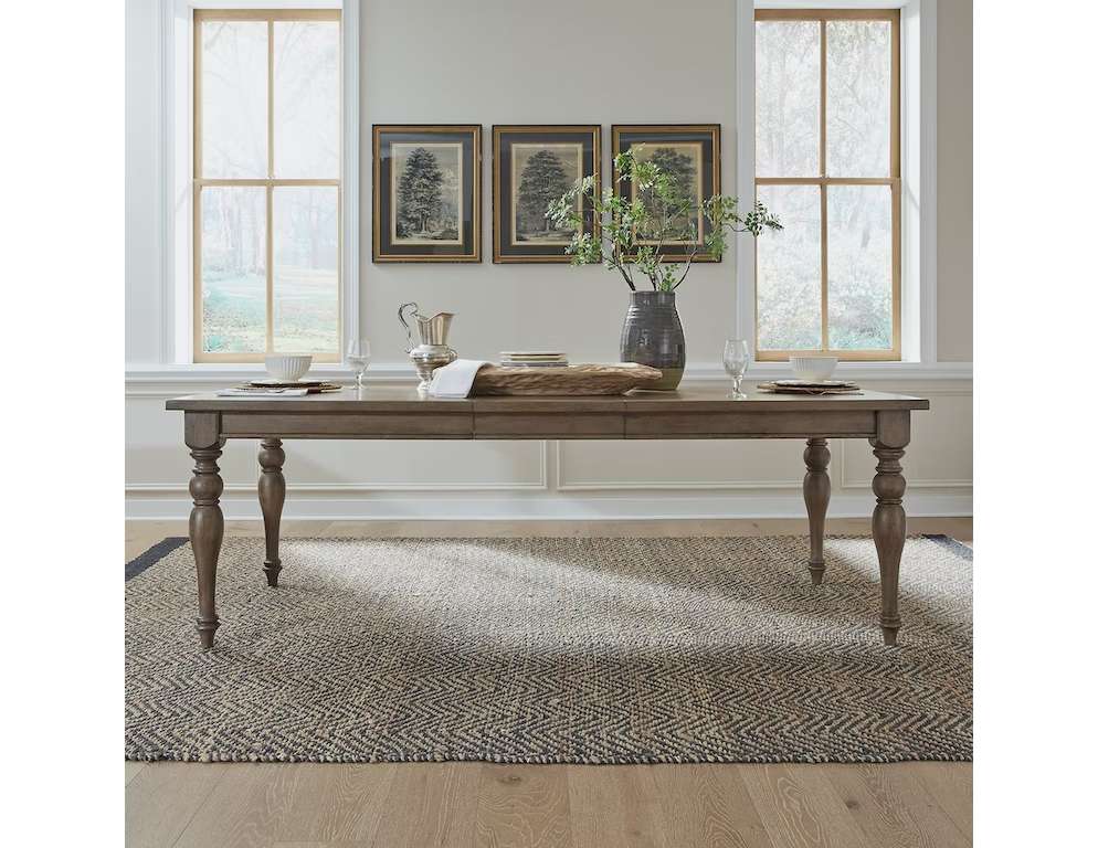 Liberty Furniture - Americana Farmhouse Opt 6 Piece Leg Table Set  - 615-DR-O6LTS veiw 4