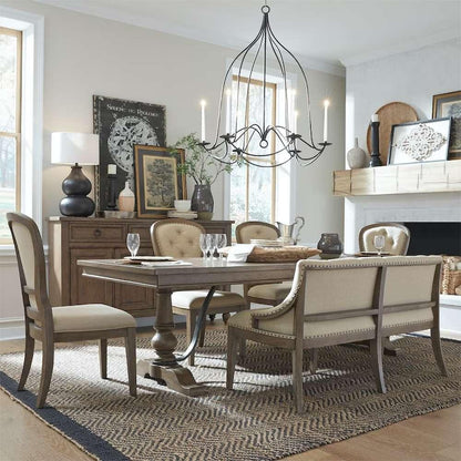 Liberty Furniture - Americana Farmhouse Opt 6 Piece Trestle Table Set  - 615-DR-O6TRS veiw 1