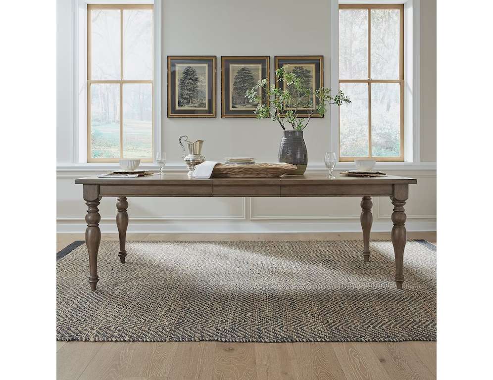 Liberty Furniture - Americana Farmhouse Opt 7 Piece Leg Table Set  - 615-DR-O7LGS veiw 3
