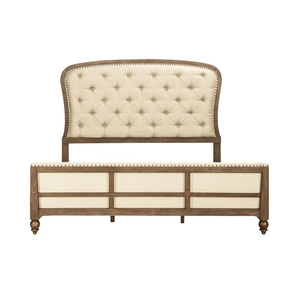 Liberty Furniture - Americana Farmhouse Queen Shelter Bed, 2 Night Stands - 615-BR-QSH2NS view 2