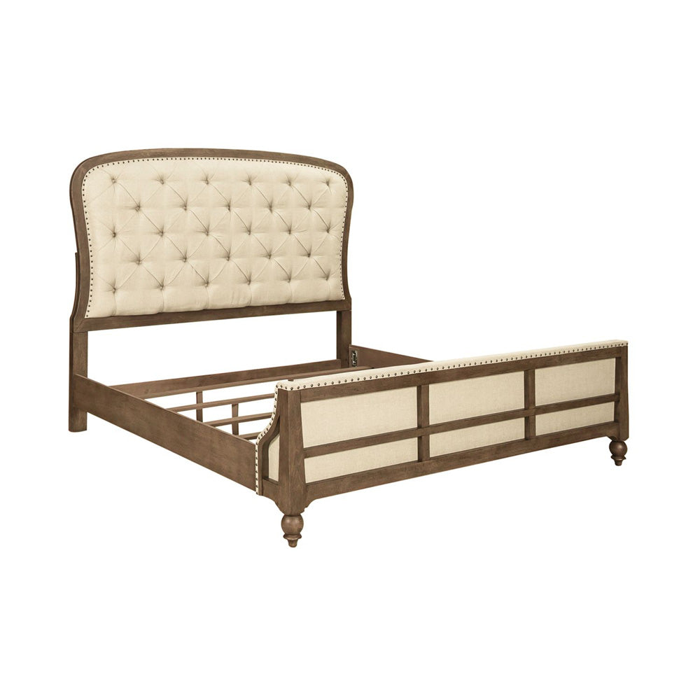 Liberty Furniture - Americana Farmhouse Queen Shelter Bed, 2 Night Stands - 615-BR-QSH2NS view 3