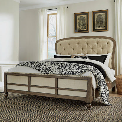 Liberty Furniture - Americana Farmhouse Queen Shelter Bed, 2 Night Stands - 615-BR-QSH2NS view 12