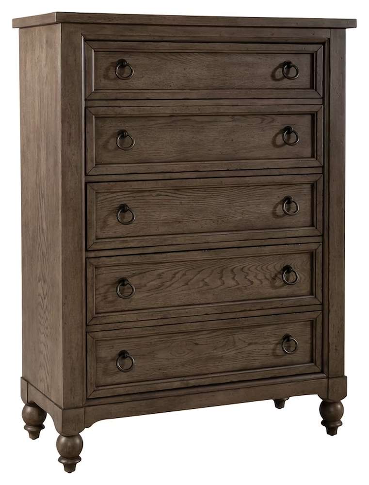 Liberty Furniture - Americana Farmhouse Queen Shelter Bed, Dresser & Mirror, Chest, Night Stand  - 615-BR-QSHDMCN veiw 4
