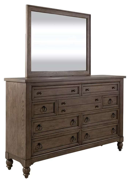 Liberty Furniture - Americana Farmhouse Queen Shelter Bed, Dresser & Mirror  - 615-BR-QSHDM veiw 3