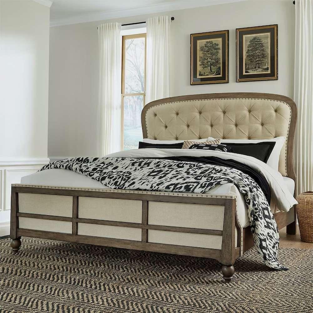 Liberty Furniture - Americana Farmhouse Queen Shelter Bed  - 615-BR-QSH veiw 1