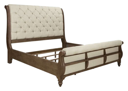 Liberty Furniture - Americana Farmhouse Queen Sleigh Bed  - 615-BR-QSL veiw 2