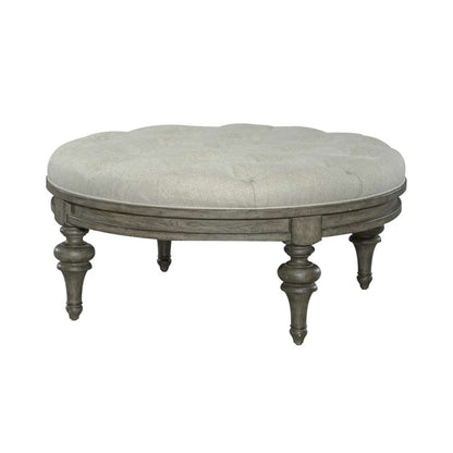 Liberty Furniture - Americana Farmhouse Round Cocktail Ottoman - 615-OT1080 veiw 2