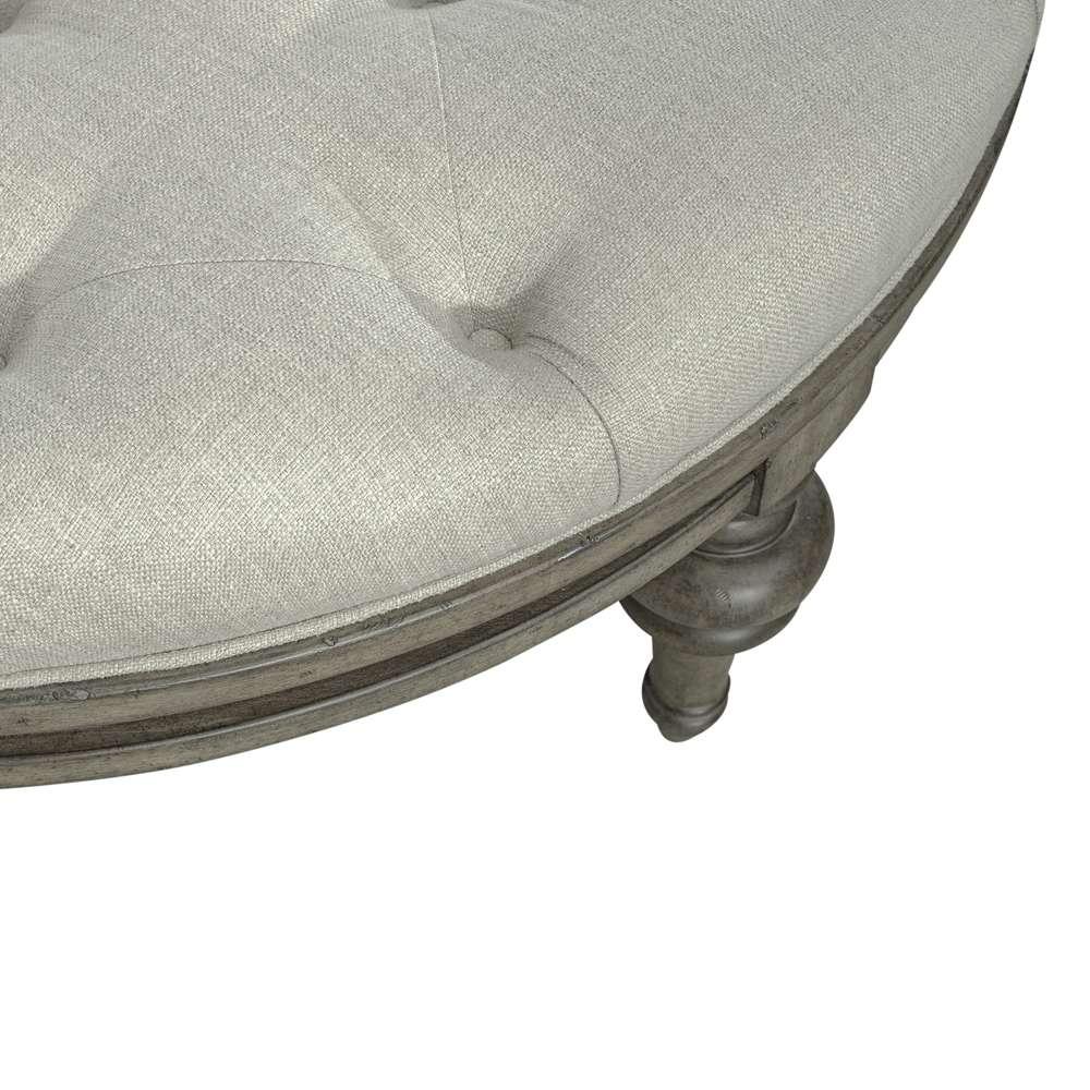 Liberty Furniture - Americana Farmhouse Round Cocktail Ottoman - 615-OT1080 veiw 5