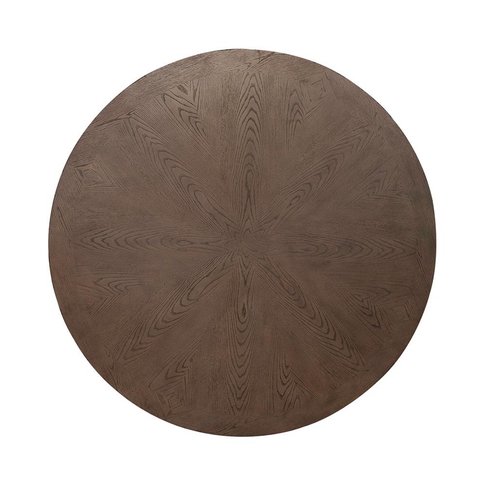 Liberty Furniture - Americana Farmhouse Single Pedestal Table in Black in Dusty Taupe & Black - 615-DR-OPED veiw 2