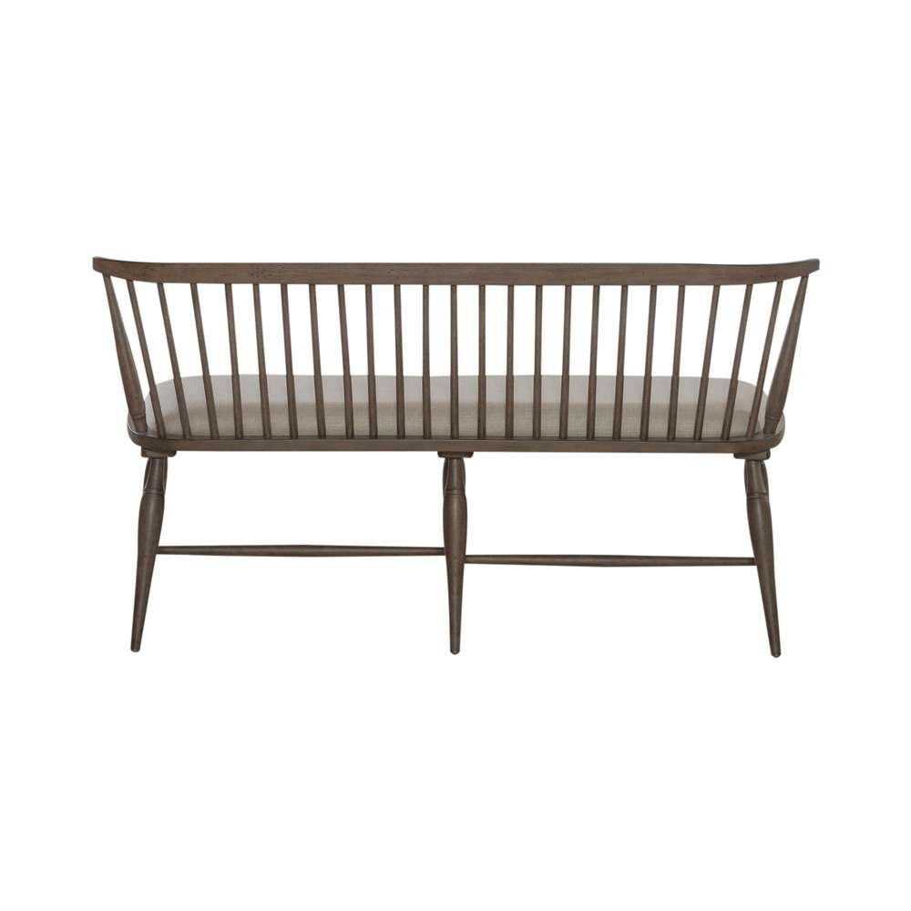 Liberty Furniture - Americana Farmhouse Uph Seat Windsor Bench (RTA) - 615-C1001B veiw 5
